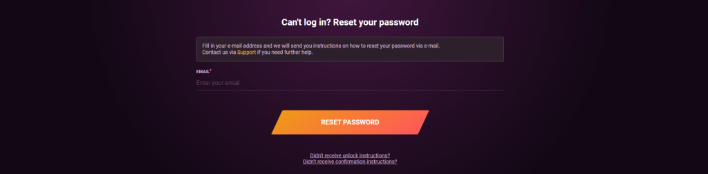 Casinonic login problem.