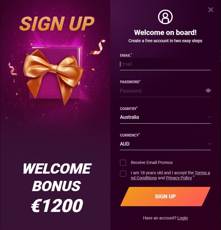 Casinonic casino registration.